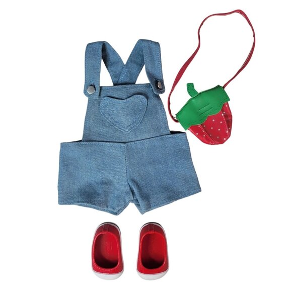 Our Generation Other - Our Generation Sweet Strawberry Clothes 18" Doll 3 PC Romper Shoes Purse Replace